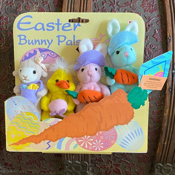 NWT Vintage Kids of America, plush Easter bunny pals, set of four. - Picture 1 of 1